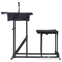 GHP Outdoor Portable and Lightweight Durable Foldable Large Shooting Table/Bench   